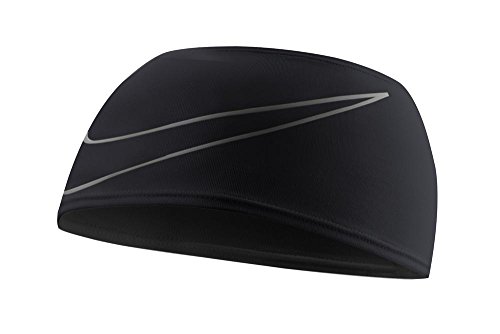 Nike Running Doublewide Headband 3.0 (One Size Fits Most, Black/Silver)