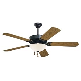 Emerson Fans CF652BQ 52 Summer Night Energy Star Outdoor Barbeque Black Ceiling Fan (Light Kit NOT Included) by Emerson