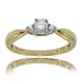 Three Stone Diamond Anniversary Ring Size 7 in Solid Yellow Gold
