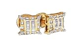 1/4 CTW. Baguette Set Diamond Stud Earrings