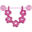 Bioplast Pink Crystal Flower Nipple Shield