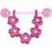 Bioplast Pink Crystal Flower Nipple Shield