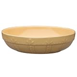 Signature Housewares Sorrento 8-Inch Stoneware Pasta Bowl, Gold