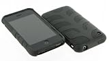 Apple iPhone 3g Premium Silicone Skin with Black Detachable Fishbone Design Case Cover