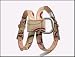 XS Chromebones Cool Tan Retro Designer Dog Harness