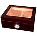 The Prot�g� 25-50 Cigar Glass Top Humidor