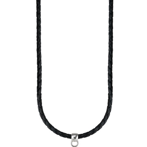 Esprit Damen-Charms-Kette leder black 925 Sterlingsilber Leder ca. 75+5cm ESNL92070A750 Preisvergleich