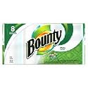 Bounty Paper Towels, White, Regular Roll, 56 Sheet Per Roll &ndash; 8 Rolls