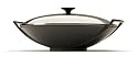 Le Creuset 36cm Wok with Glass Lid - Granite