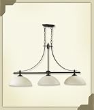 Quorum 6577-3-86 Aspen 3 Light Island, Oiled Bronze Finish Quorum 6577-3-86 Aspen 3 Light Island, Oiled Bronze Finish