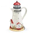 Coastal Light Lighthouse Teapot For Kitchen Decor And Lighthouse Enthusiast