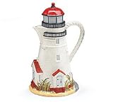 Coastal Light Lighthouse Teapot For Kitchen Decor And Lighthouse Enthusiast