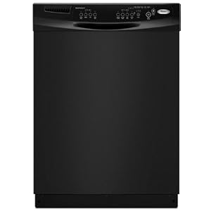 Whirlpool : DU1300XTVB 24in Full Console Dishwasher with 4 Wash Cycles Black by