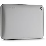 Toshiba Canvio Connect II 1TB Portable Hard Drive, Silver (HDTC810XC3A1)