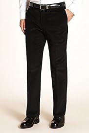 Autograph Cotton Rich Flat Front Corduroy Trousers
