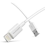 RAVPower 3ft Apple MFi Certified Lightning to USB Cable / Charger Cord for iPhone 5 / 5s / 5c 6 / 6s Plus, iPad mini / Air / Pro iPod touch (White)