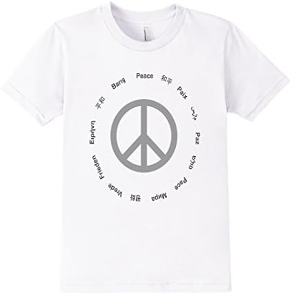 Kids Peace T Shirt (14 languages) 6 White