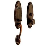 Baldwin 6516112ENTR Venetian Bronze Estate-Edinburgh Oval Edinburgh Single Cylinder Mortise Handlese