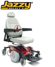 Jazzy Select 6 - Jazzy Blue, Standard