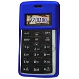  : BLUE Rubberized Rubber Coated Snap On Case Cover for Verizon Wireless LG VX9100 ENV2