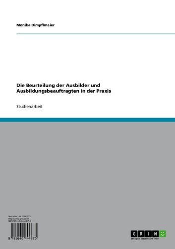 Die Beurteilung der Ausbilder und Ausbildungsbeauftragten in der Praxis (German Edition)