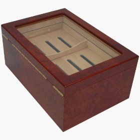 100-cigar Bally Glass Top Humidor