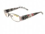 ED HARDY EYEGLASSES EHO 711 BLACK OPTICAL RX GLASSES TATOO