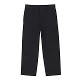 Boys' Husky Uniform Flat-Front Pants