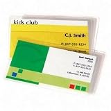 Laminating Pouches, Business Card Size, 100/PK, Clear