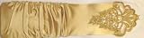 Thirteen Inch Shiny Gold Color Spandex Opera Fingerless Gloves for Wedding Prom Communion