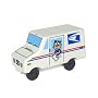Mr Zip USPS Wooden Post Office Mail Delivery Truck LLV, Made in USA, No Lead Paint