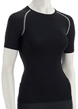Women Nike Pro Vent Short Sleeve Top in schwarz