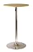Winsome Kallie 23-1/2-Inch Round Pub Table with Natural color Veneer Wood Top and Shiny Chrome Color Metal Base