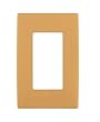 Leviton Renu REWP1-TC One-Gang Screwless Snap-On Wallplate, Toasted Coconut