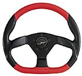 Grant (1022) Corsa D Shape Steering Wheels - Black and Gray leather