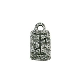To Heal the Body and Spirit, Runes of Power Pewter Pendant with Cord Necklace