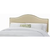 Upholstered Headboard with Nail-Button Trim