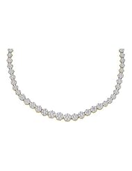 10.00CTW DIAMOND FLOWER NECKLACE