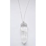 Crystal Quartz Gemstone Sterling Silver Necklace