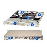 SUPERMICRO SC811I-420 ATX 1U RM Chassis 420W EPS12V 2 IDE Bays with RM Kit System Cabinet - Black