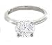 Certified 1.04 Carat G VS1 Round Cut Diamond Engagement Solitaire Ring in Platinum