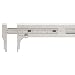 Starrett 1025ME-130 Vernier Caliper, Stainless Steel, Nib Style Jaw, Inch/Metric, 0-5" Range, 0.015625" Resolution