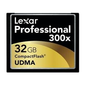 Lexar 32GB 300x Professional Compact Flash Card by 