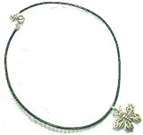 Sterling Silver Butterfly Anklet / Ankle Bracelet On Black Leather Cord 9