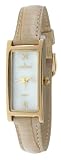 Peugeot Women's 3017TN Gold-Tone Tan Leather Strap Watch