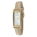 Peugeot Womens 3017TN Gold-Tone Tan Leather St