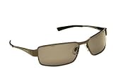 Mens Retro Designer Fashion Metal Sunglasses with Polarized Lens - Perfect for Driving