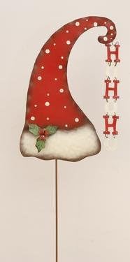 Metal Santa Hat Stake