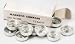 Small Magnetic Compass Set, Set of 12, Aluminum Case, Glass Top, 16mm Dia.
