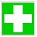 Minisymbol Rettungszeichen Erste Hilfe, Folie selbstklebend 20 mm, 10 St�ck